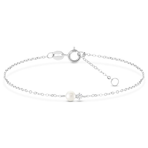 Bracciale Gabrielle Oro Bianco Perla D'Acqua Dolce Cubic Zirconia - Bracciali Donna | Stroili