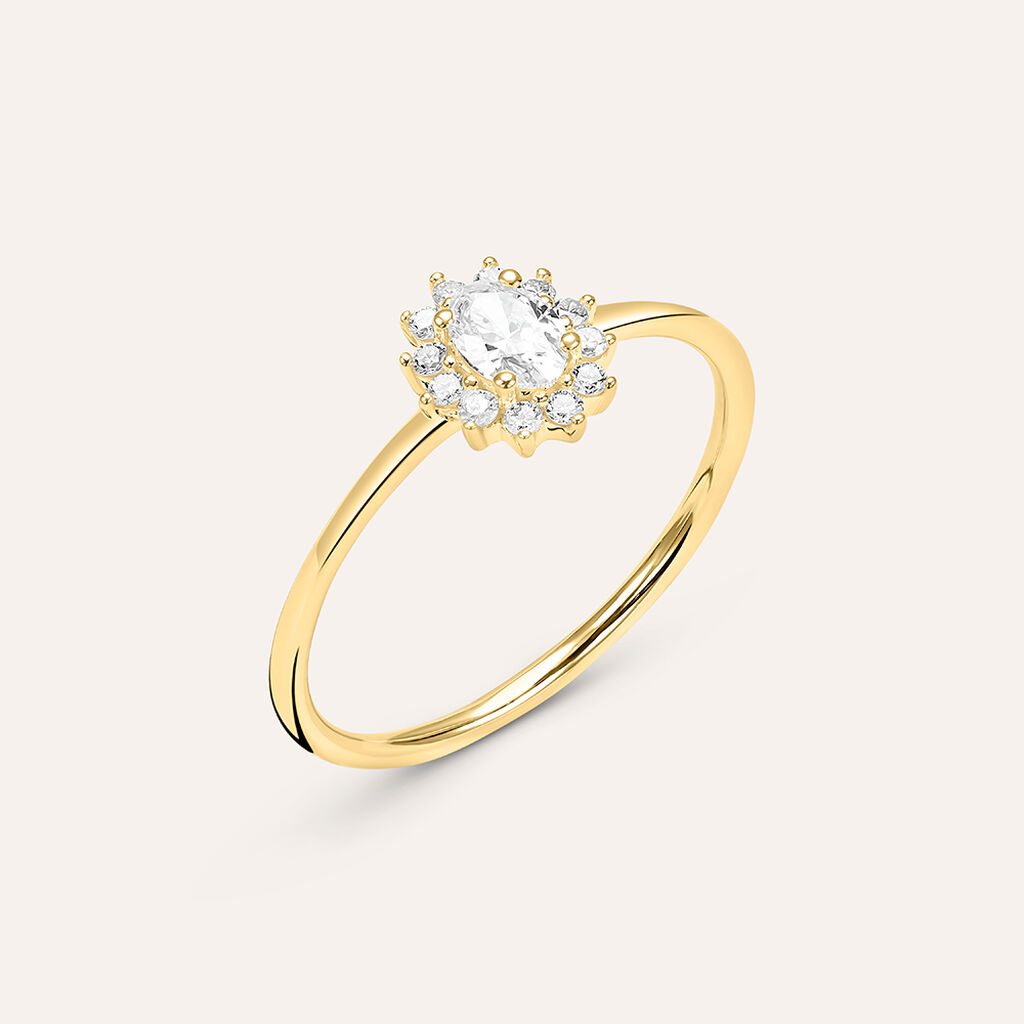 Anello Solitario Kate Diamade Glam Oro Giallo Diamante Lab-Grown