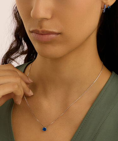 Orecchini Lobo Punto Luce Silver Rainbow Argento Rodiato Cubic Zirconia