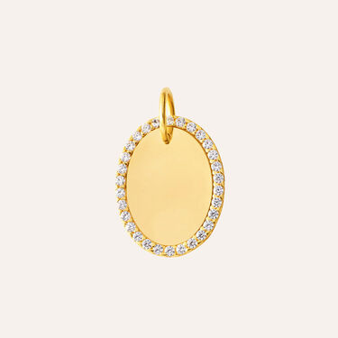 Pendente Po&egrave;me Oro Giallo Cubic Zirconia
