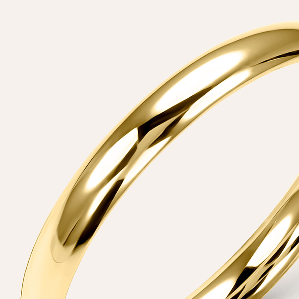 Fede Comoda Leggera 2.5 mm Oro Giallo - Anelli con Incisione Unisex | Stroili