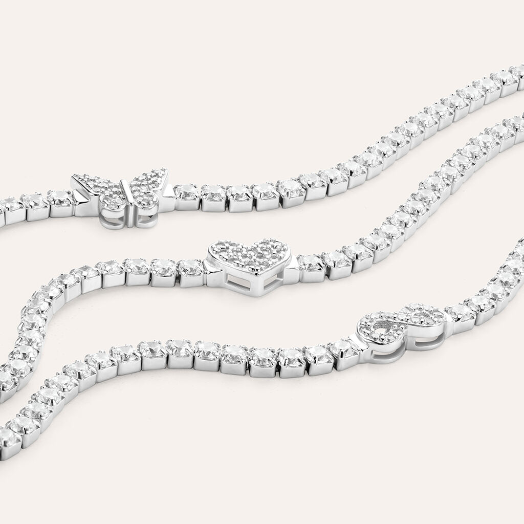 Bracciale Silver Moments Argento Rodiato Cubic Zirconia - Bracciali Amicizia Donna | Stroili