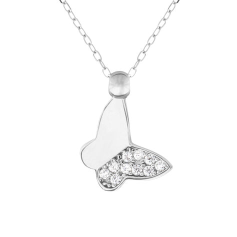 Collana Claire Oro Bianco Cubic Zirconia - Collane Donna | Stroili