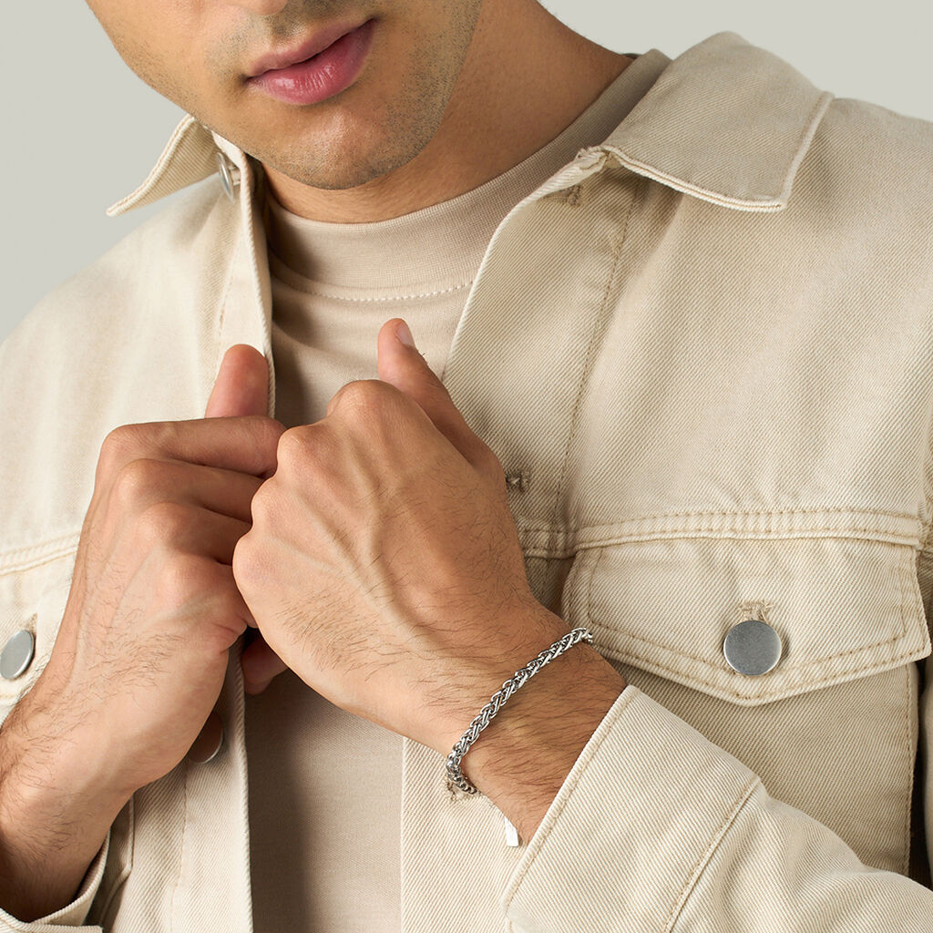 Bracciale Catena Man Code Acciaio - Bracciali Uomo | Stroili