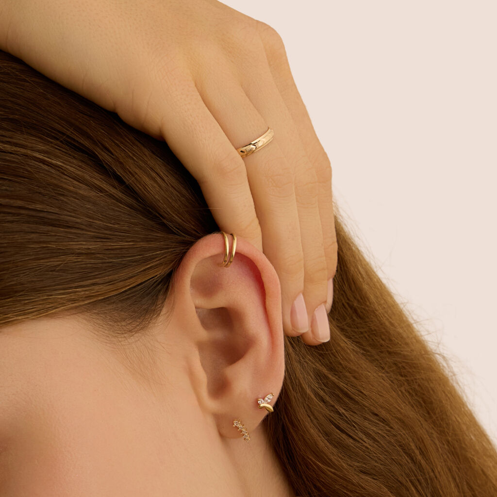 Fede Classica Diamantata 3 mm Oro Giallo