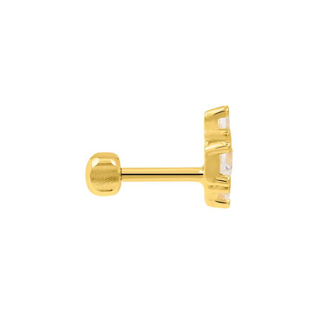 Piercing Orecchio Tragus Helix Conch Ear Shine Oro Giallo Cubic Zirconia - Piercing Orecchio Donna | Stroili