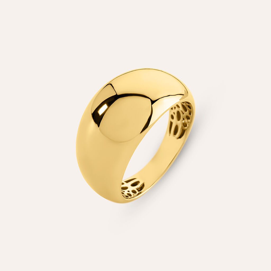 Anello Fascia Desideria Argento Nobile Dorato
