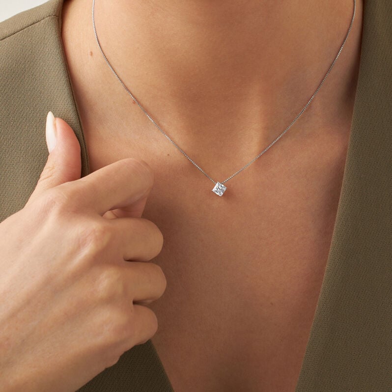 Collana Punto Luce Silver Elegance Argento Bianco Cubic Zirconia - Collane Punto Luce Donna | Stroili