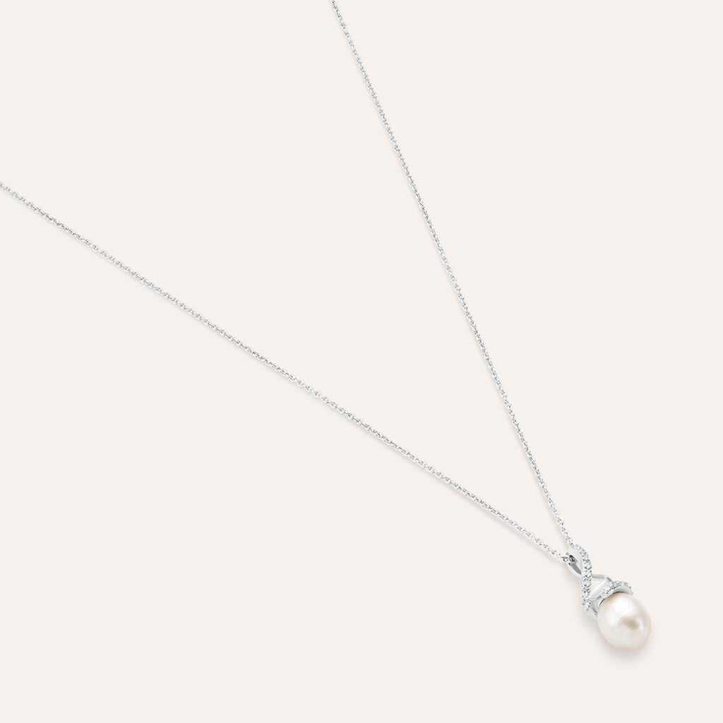 Collana Silver Pearls Argento Rodiato Cubic Zirconia - Collane Donna | Stroili