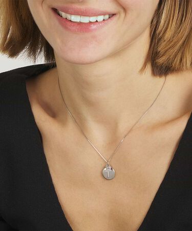 Pendente Love Beats Argento Rodiato Cubic Zirconia