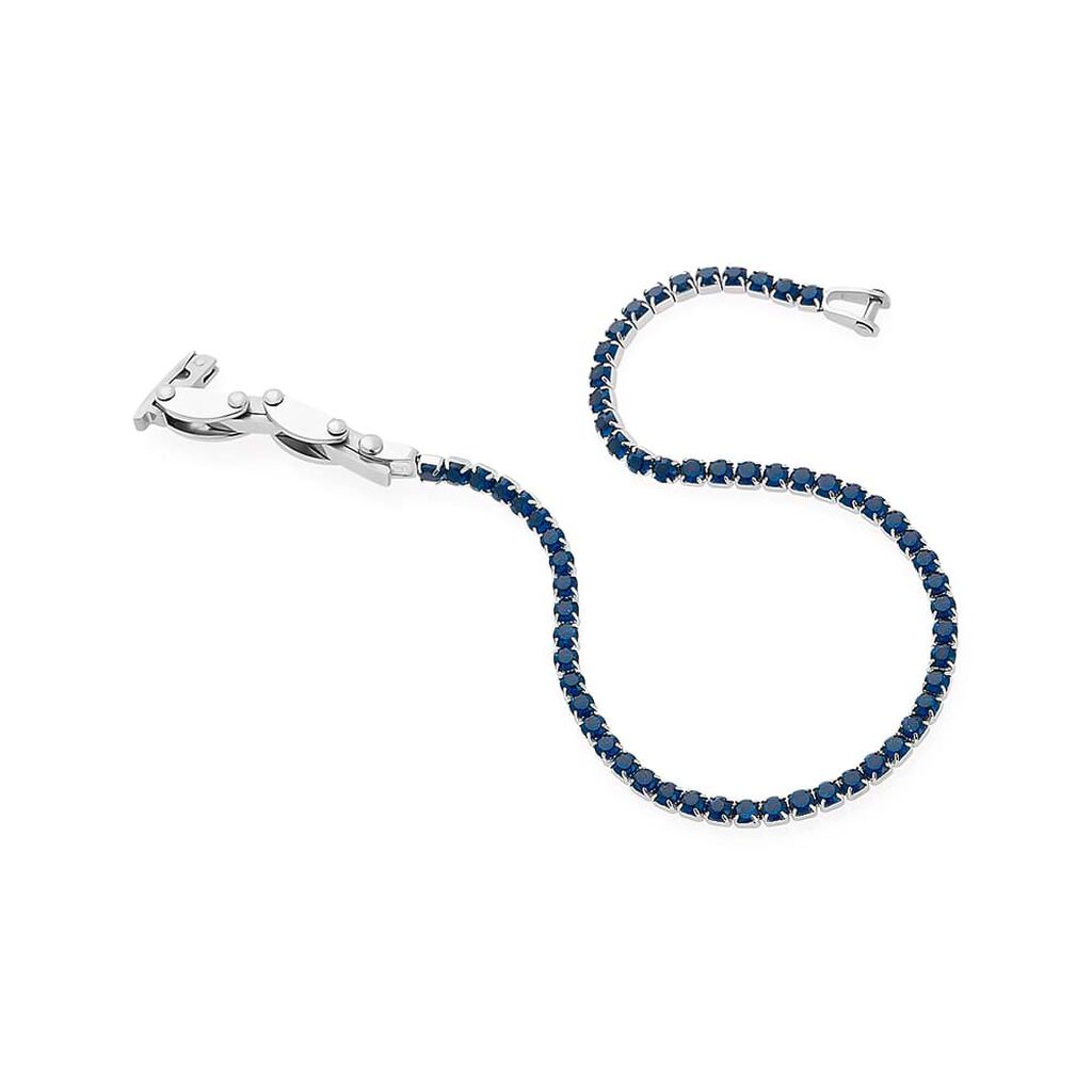 Bracciale Tennis Man Code Acciaio Cristallo - Bracciali Tennis Uomo | Stroili