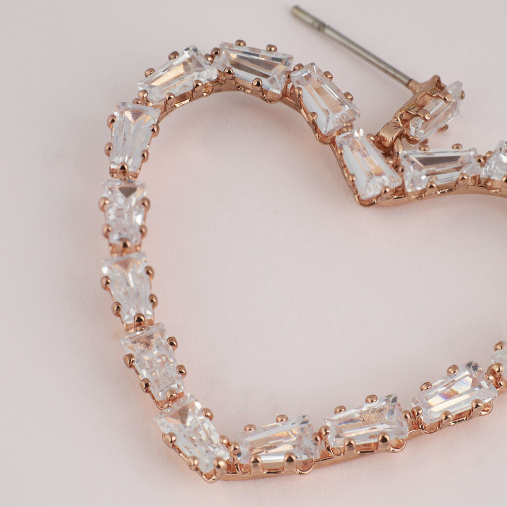 Orecchini Pendenti Romantic Shine Metallo Cristallo