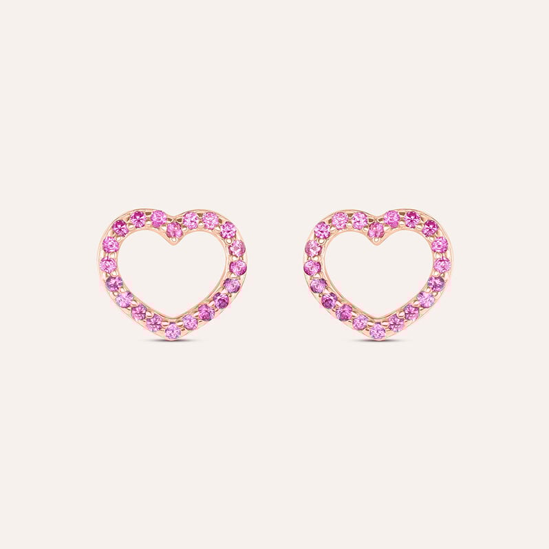 Orecchini Lobo Silver Rainbow Argento Rosa Cubic Zirconia - Orecchini a Lobo Donna | Stroili