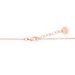 Bracciale in ottone rosato con passante rombo e brillanti - Bracciali Donna | Stroili