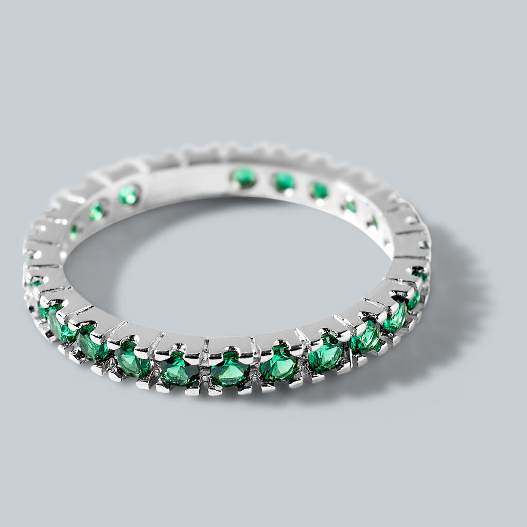 Anello Eternity Silver Rainbow Argento Rodiato Cubic Zirconia - Anelli Eternity Donna | Stroili