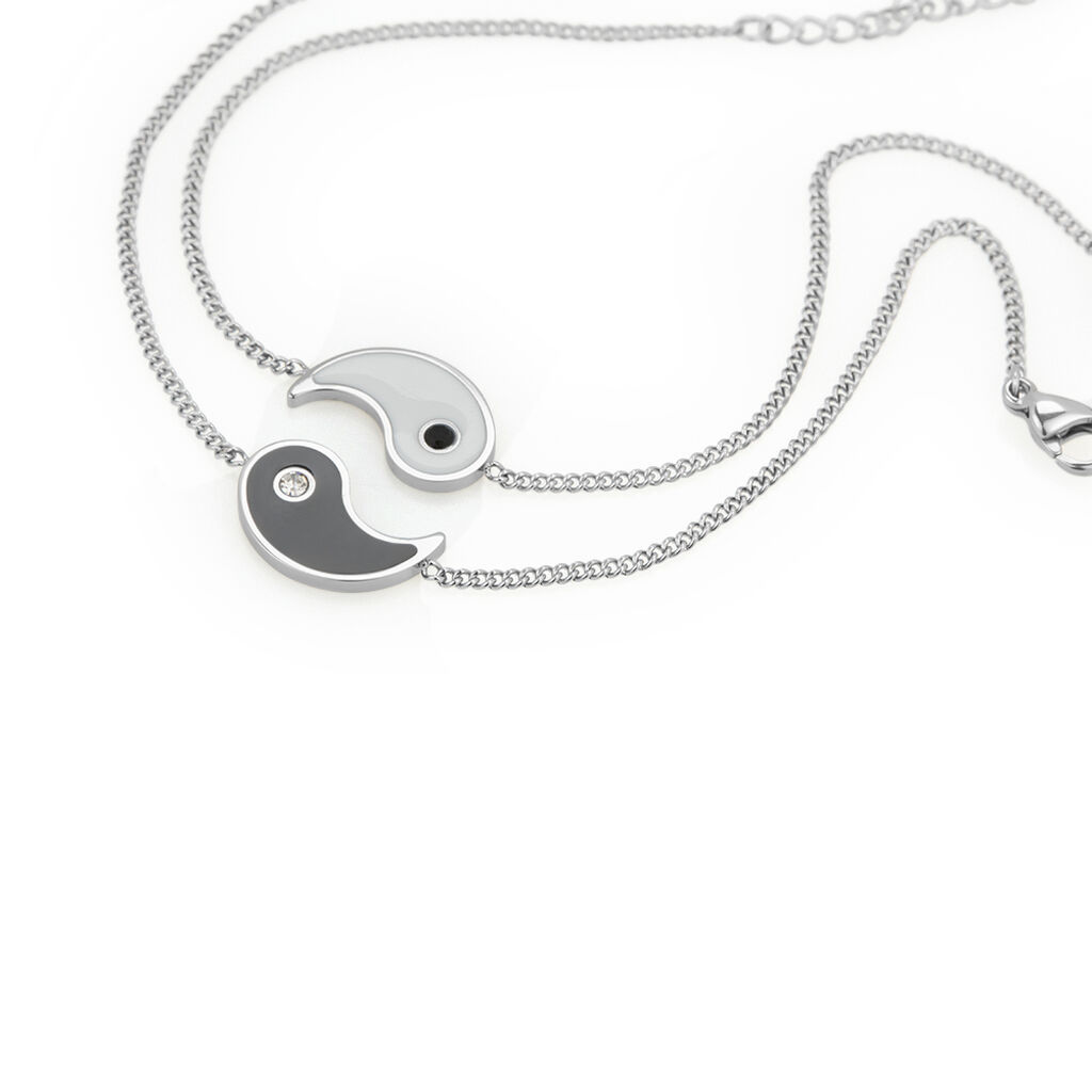 Bracciale Man Code Acciaio Cristallo