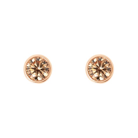 Orecchini Lobo Punto Luce Silver Rainbow Argento Rosa Cubic Zirconia - Orecchini a Lobo Donna | Stroili