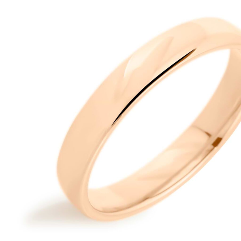 Fede Comoda 4 mm Oro Rosa - Anelli con Incisione Uomo | Stroili