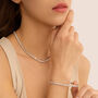 Bracciale Tennis Romantic Shine Metallo Cristallo