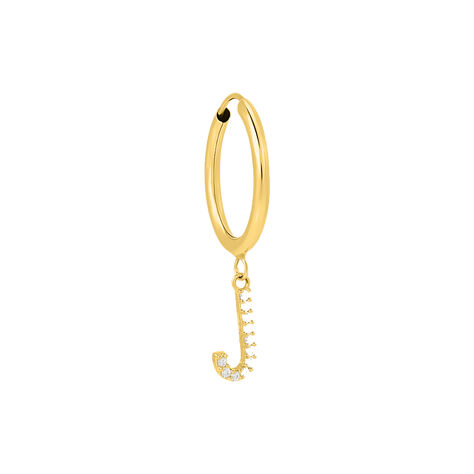 Mono Orecchino A Cerchio Toujours Oro Giallo Cubic Zirconia - Mono Orecchino Donna | Stroili