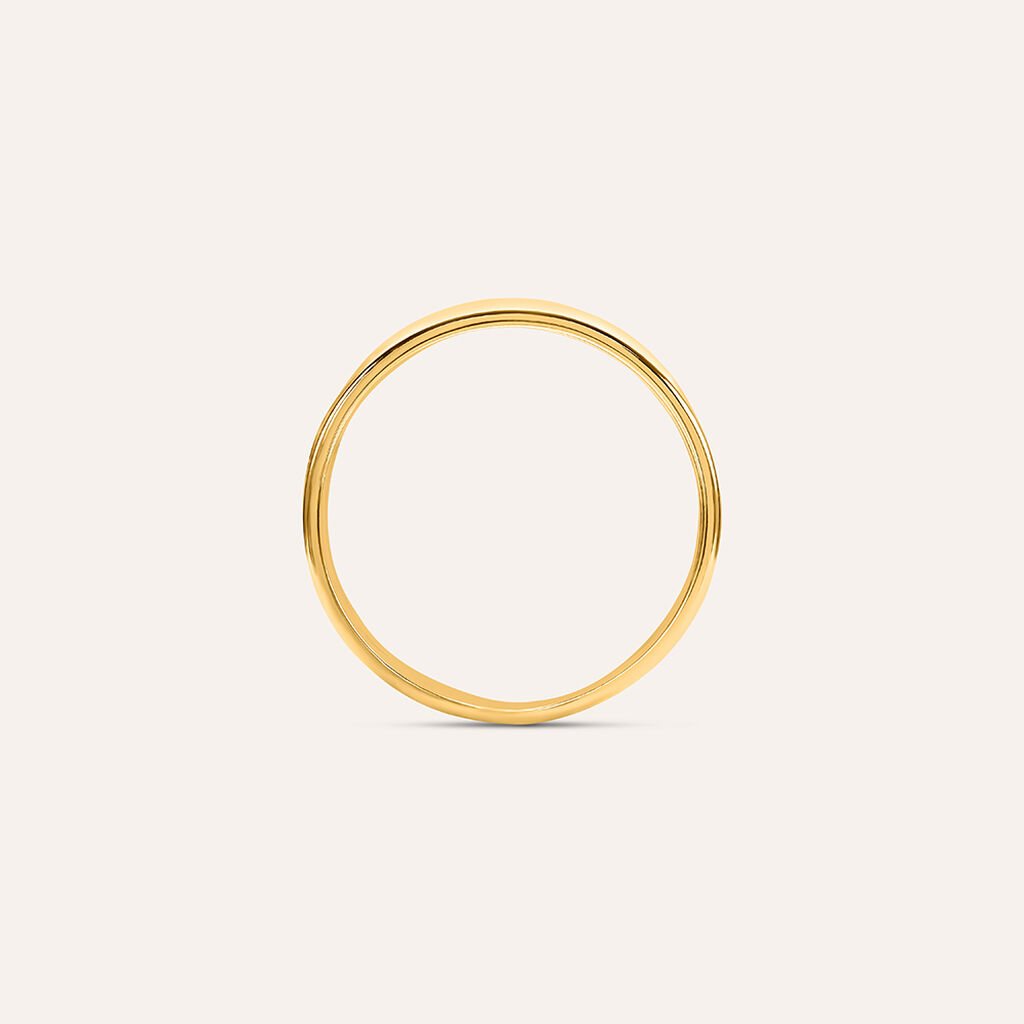 Anello Fascia Lady Code Acciaio Dorato - Anelli Moderni Donna | Stroili