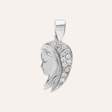 Pendente Holy Oro Bianco Cubic Zirconia
