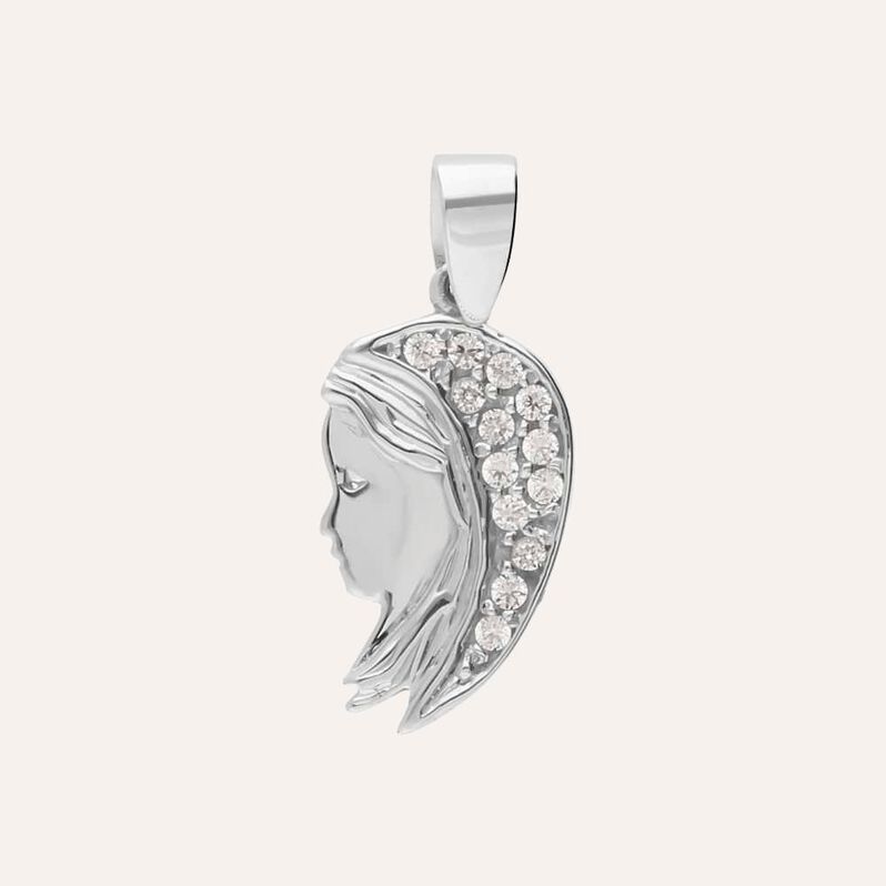 Pendente Holy Oro Bianco Cubic Zirconia - Ciondoli Donna | Stroili