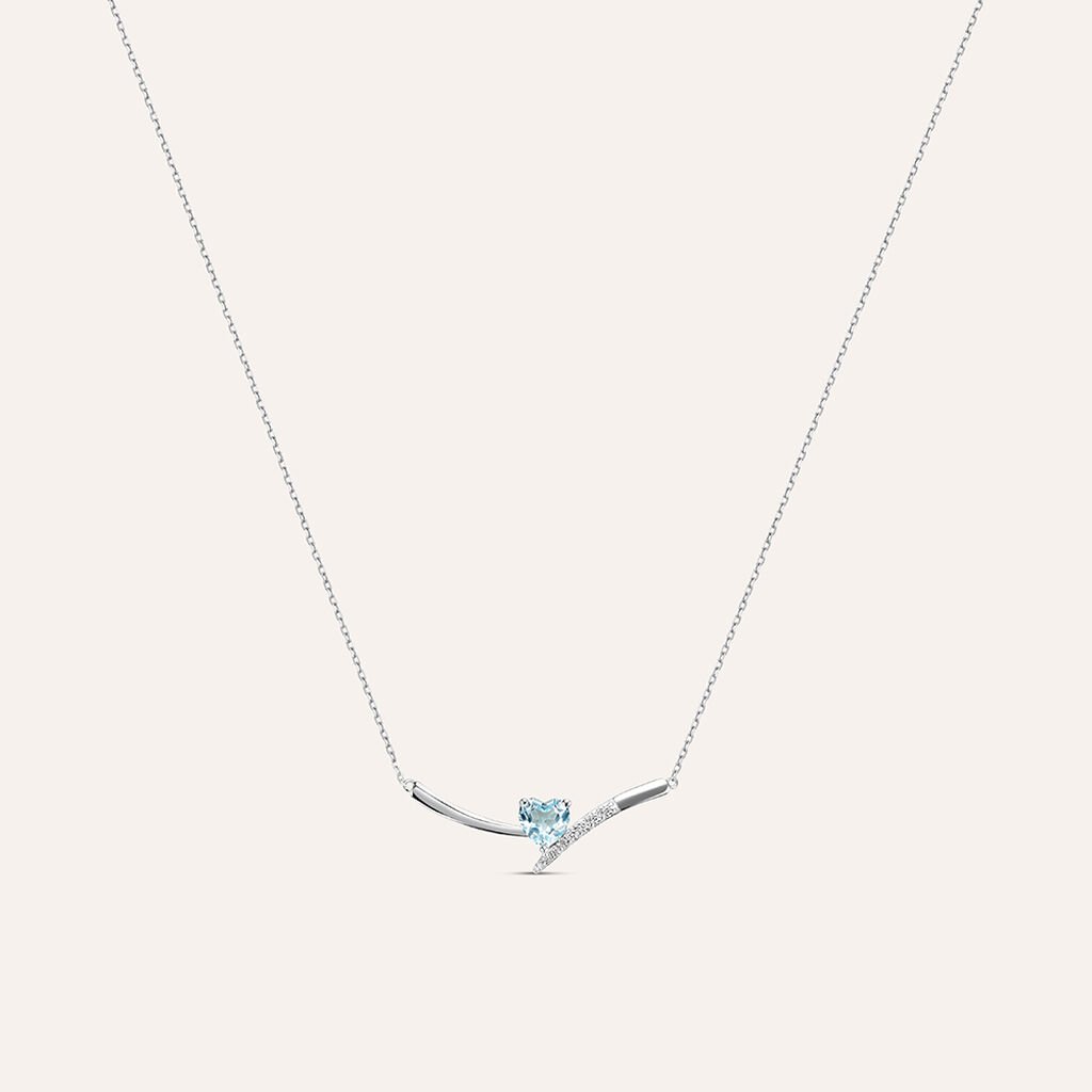 Collana Punto Luce Amélie Oro Bianco Topazio Cubic Zirconia - Collane Punto Luce Donna | Stroili