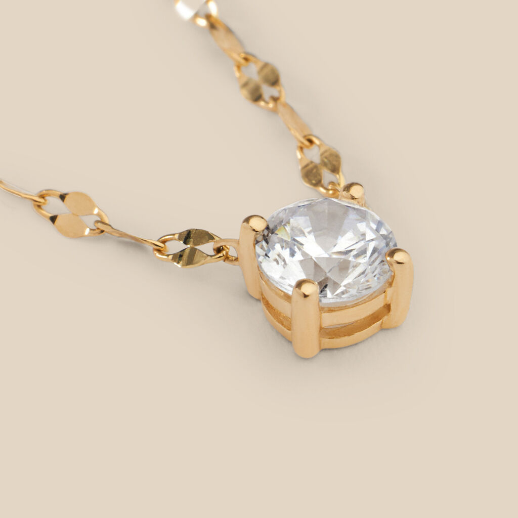 Collana Punto Luce Claire Oro Giallo Cubic Zirconia - Collane Punto Luce Donna | Stroili