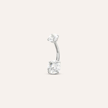 Piercing Ombelico Moonlight Acciaio Cristallo