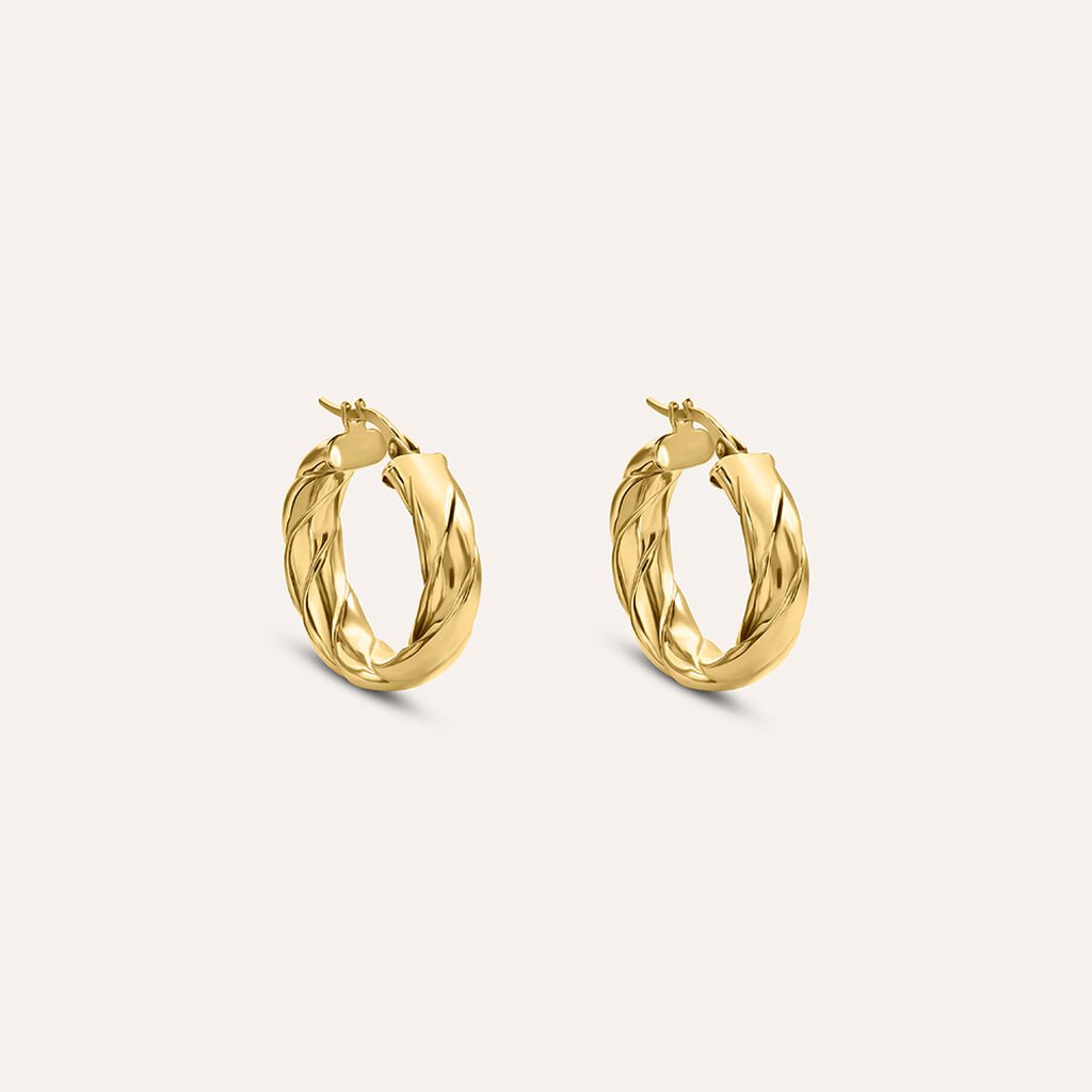 Orecchini A Cerchio Gold Essence Oro Giallo - Gioielli Donna | Stroili