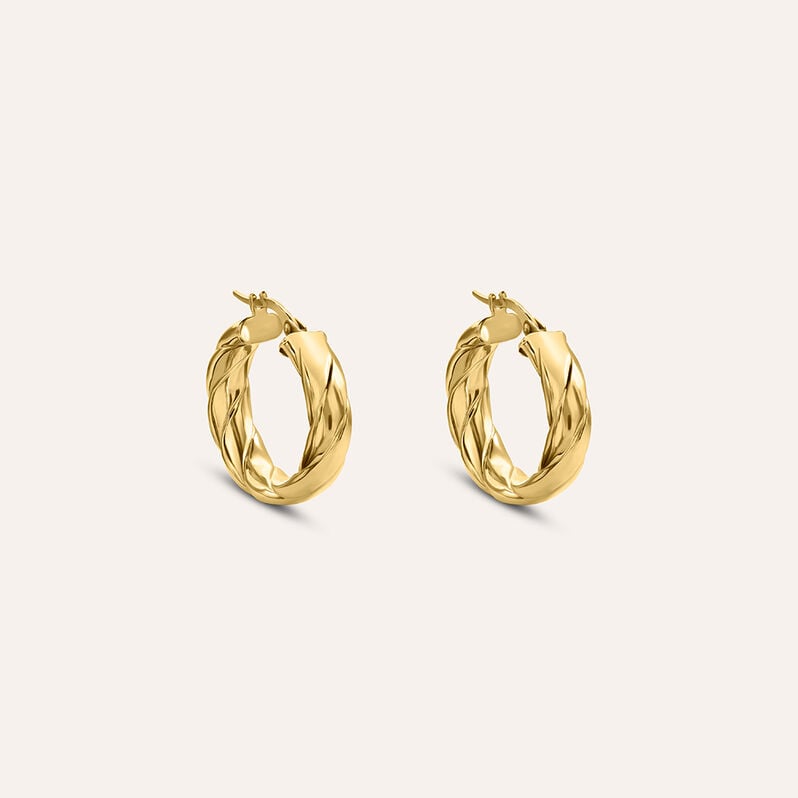 Orecchini A Cerchio Gold Essence Oro Giallo - Gioielli Donna | Stroili