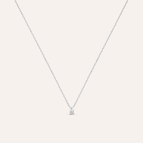Collana Punto Luce Grace Oro Bianco Diamante - Collane Punto Luce Donna | Stroili