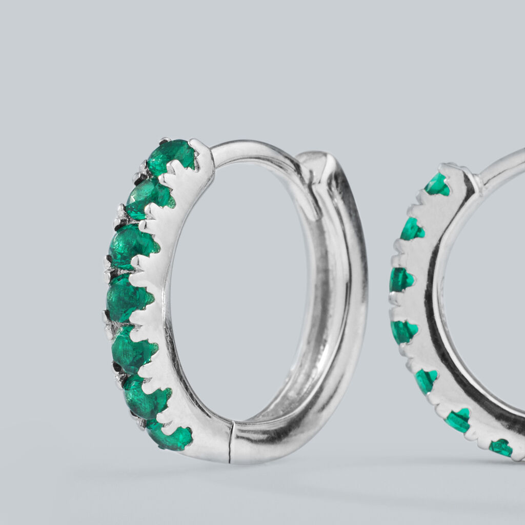 Orecchini A Cerchio Silver Rainbow Argento Rodiato Cubic Zirconia - Orecchini a Cerchio Donna | Stroili