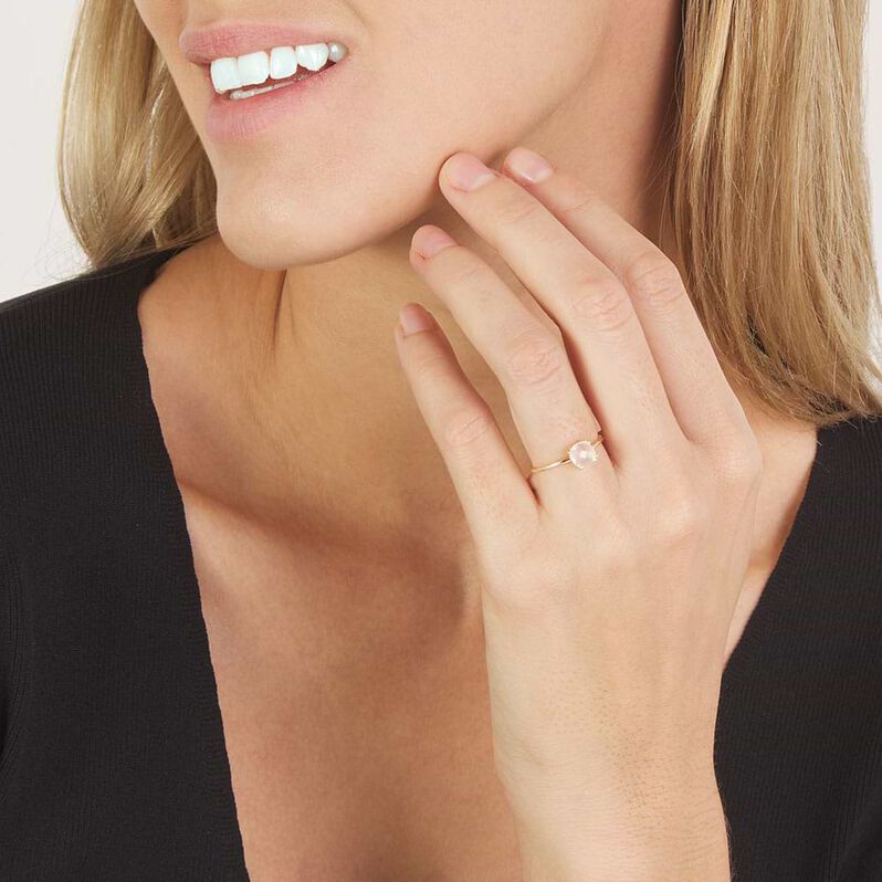 Anello Solitario Amélie Oro Giallo Quarzo - Anelli con Pietre Donna | Stroili