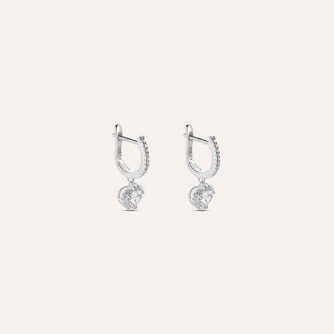 Orecchini Lobo Silver Elegance Argento Rodiato Cubic Zirconia - Orecchini a Lobo Donna | Stroili