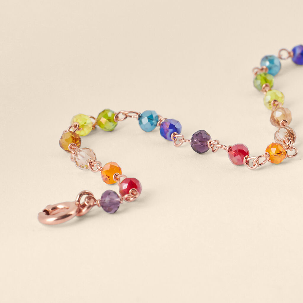 Bracciale Silver Collection Argento Rosa Cristallo