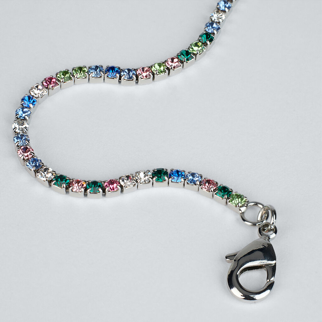 Bracciale Tennis Romantic Shine Metallo Cristallo - Bracciali Tennis Donna | Stroili