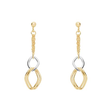 Orecchini Pendenti Beverly Oro Bicolore - Orecchini Pendenti Donna | Stroili