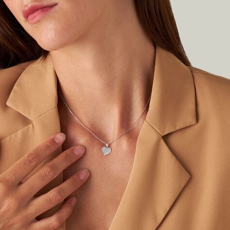 Pendente Poème Oro Bianco Cubic Zirconia - Ciondoli Donna | Stroili