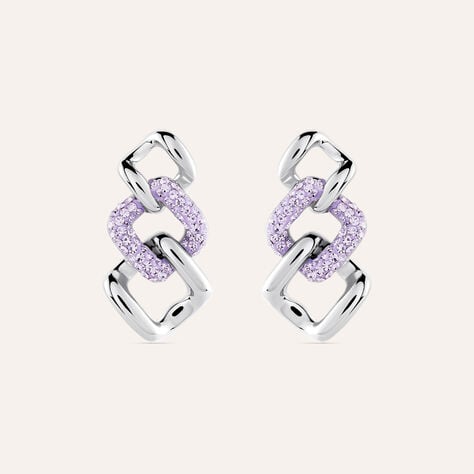 Orecchini Pendenti Aura Acciaio Cristallo - Orecchini Pendenti Donna | Stroili