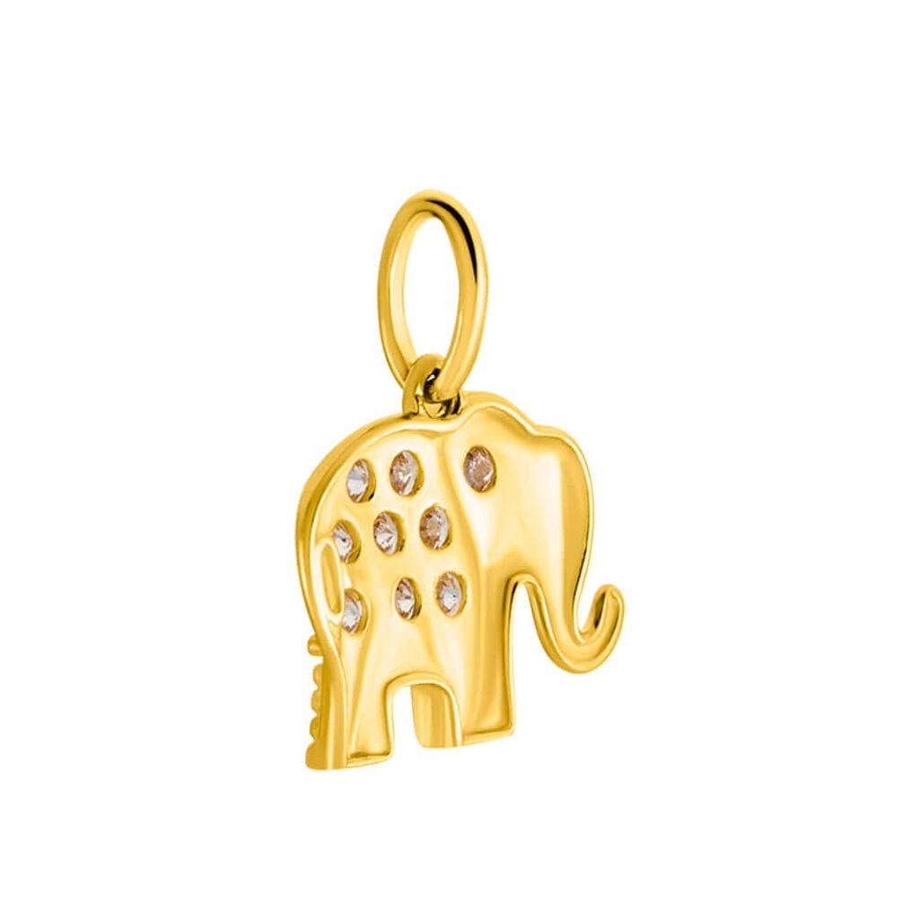 Pendente Po&egrave;me Oro Giallo Cubic Zirconia