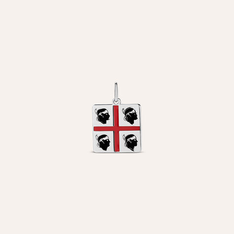 Pendente Saluti&Baci Bandiera Serdegna Love Beats Argento Rodiato - Ciondoli Donna | Stroili