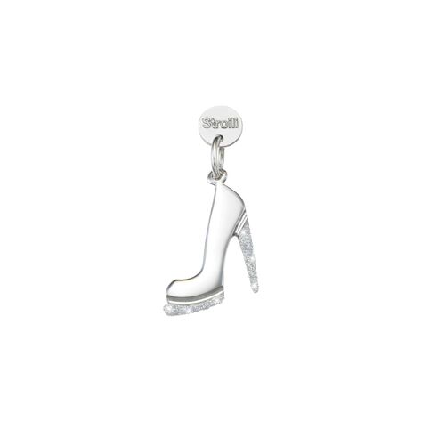 Charm in argento rodiato e glitter - Charms Donna | Stroili