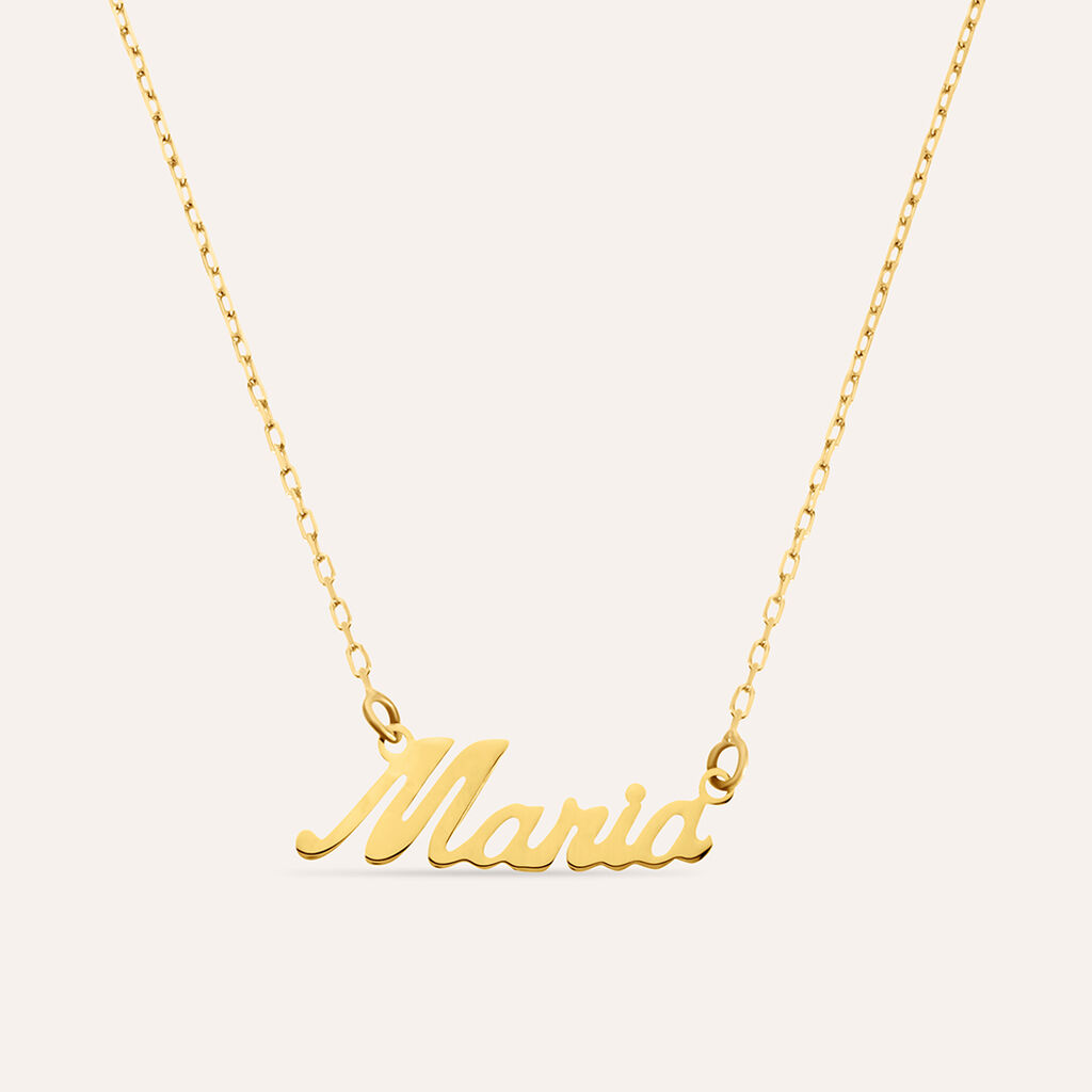 Collana Maria Gold Names Oro Giallo