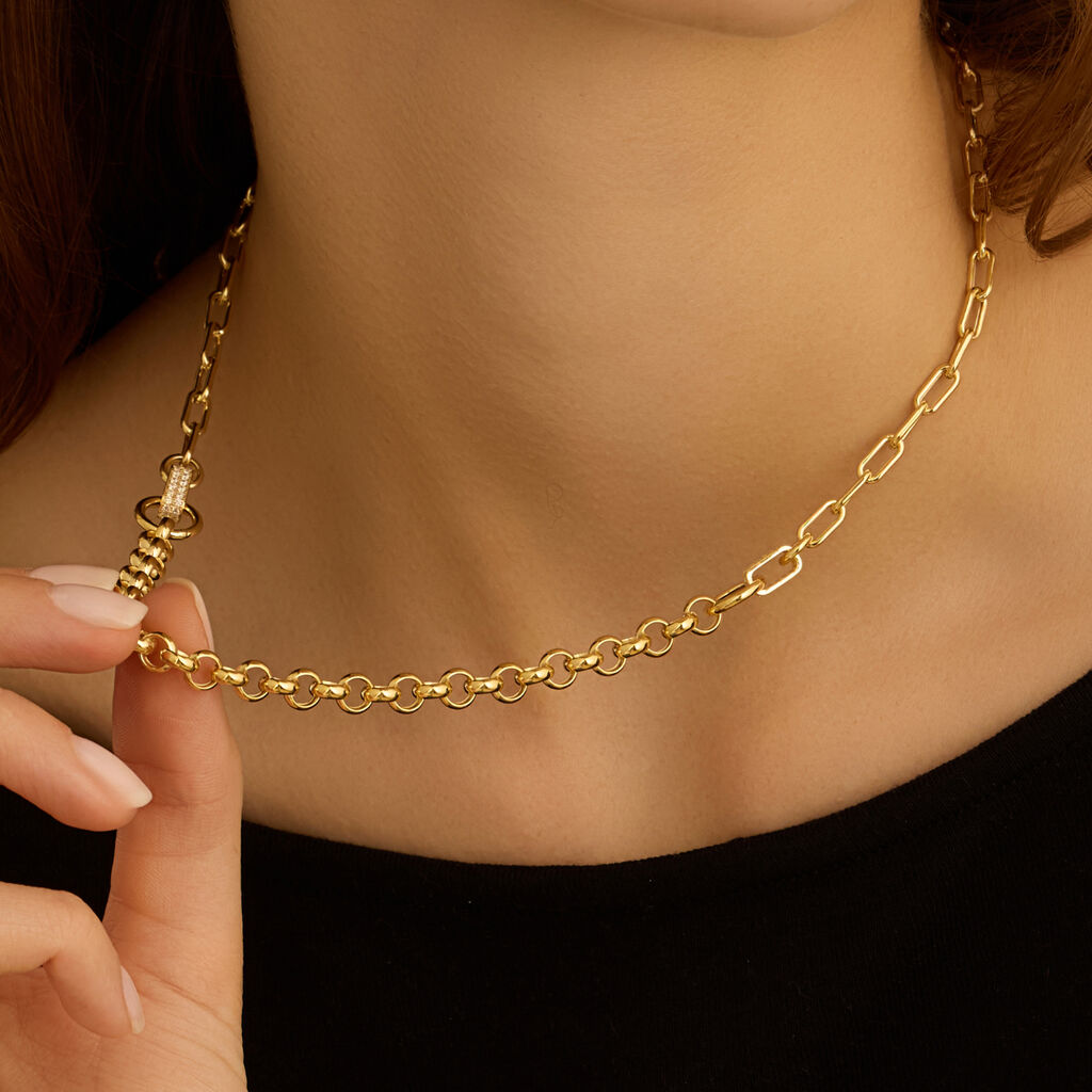 Catena Colette Oro Giallo Cubic Zirconia - Collane Catena Donna | Stroili