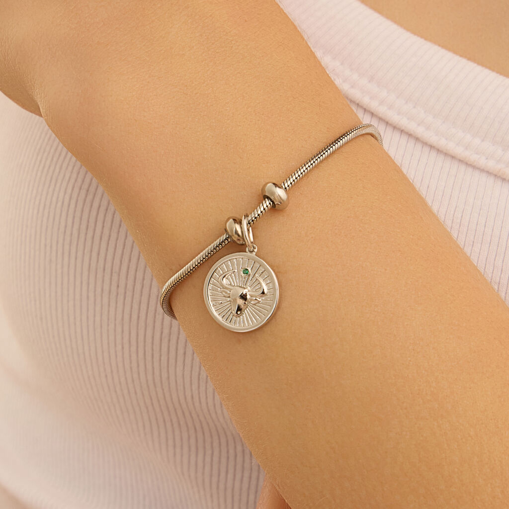 Pendente Love Beats Argento Rodiato Cubic Zirconia