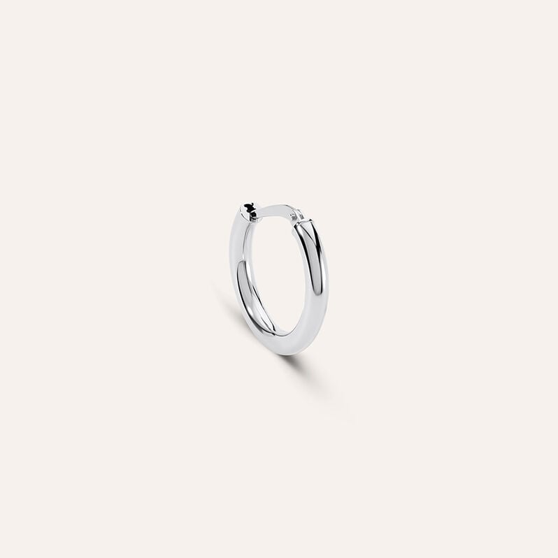 Mono Orecchino A Cerchio Toujours Oro Bianco - Mono Orecchino Unisex | Stroili