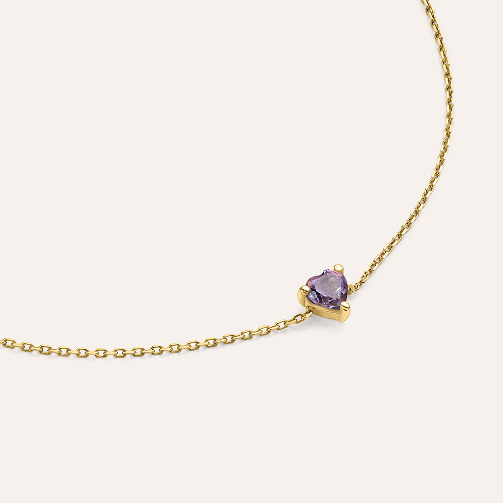 Bracciale Punto Luce Amélie Oro Giallo Ametista - Bracciali Love Donna | Stroili