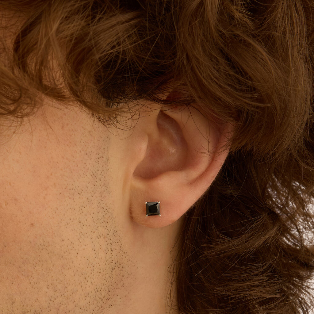 Mono Orecchino Lobo Punto Luce L'homme Or Oro Bianco Spinello